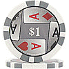 11.5g 4 Aces Poker Chip $1