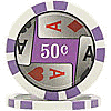 11.5g 4 Aces Poker Chip 50 cents